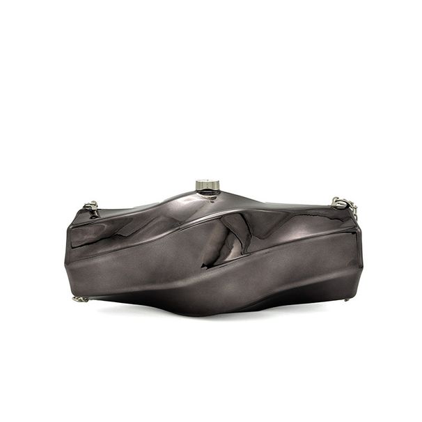 Borsa a tracolla da donna Borsa in argento premium Borsa a scatola da donna Borsa a tracolla con catena in acrilico alla moda_voghion.com