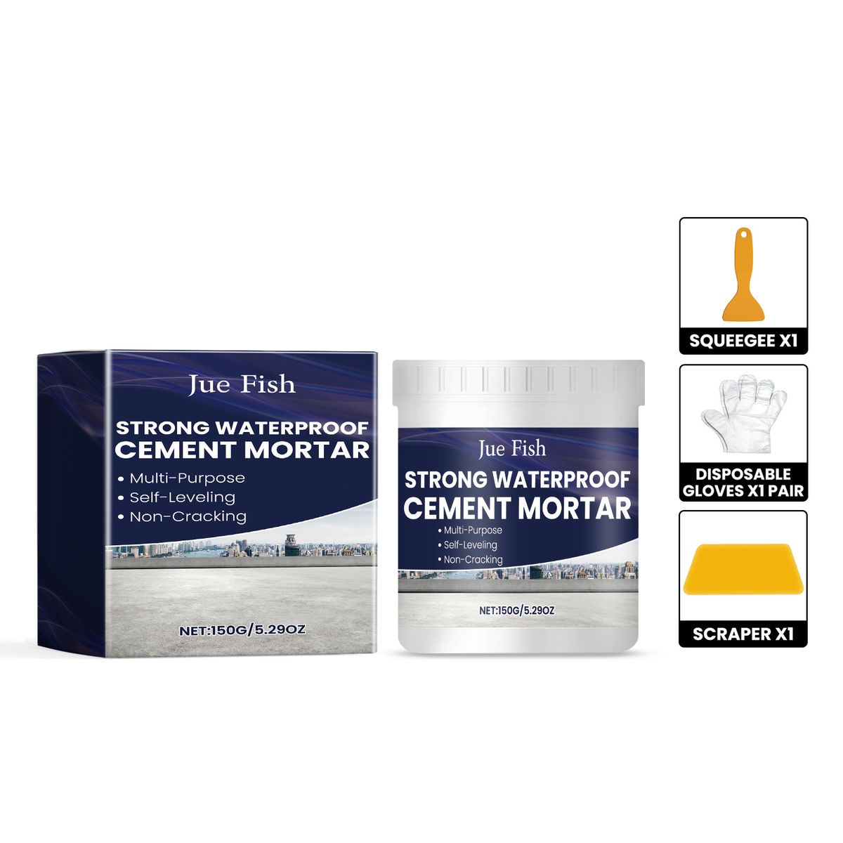 Mortier de ciment imperméable, réparation de mur de ciment domestique, mortier de ciment de drain de sol, eau anti-infiltration_voghion.com