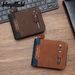 Wallet Card Cases Short Men's Wallet Document Holder Wallet Wallet Zipper Men's Wallet Retro Creative Business Wallet_voghion.com