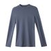 Spring Long Sleeved T-shirt Women's New Modal Bottom Solid Color Top F1136_voghion.com