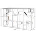 Catio Playground Cat Window Box Outside Enclosure, Wooden Outdoor Cat House With Weather Protection Roof For Multiple Kitties, Cat Shelter Kitten Pl_voghion.com