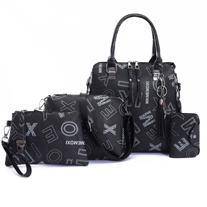 Damentaschen Mode Einfache Damentasche Mutter- und Kindertasche Neue Retro Vierteilige Umhängetasche Außenhandel Tragbare Umhängetasche_voghion.com