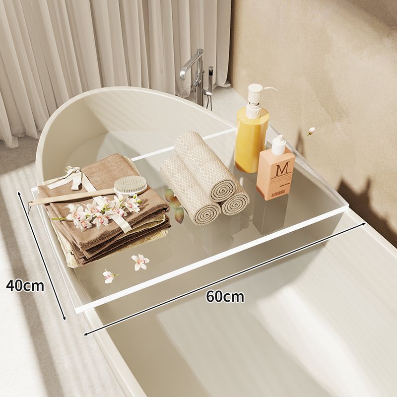 Retractable Bathing Artifact Side Storage Board Multifunctional Bath Bucket Bathtub Tray Acrylic Rack_voghion.com