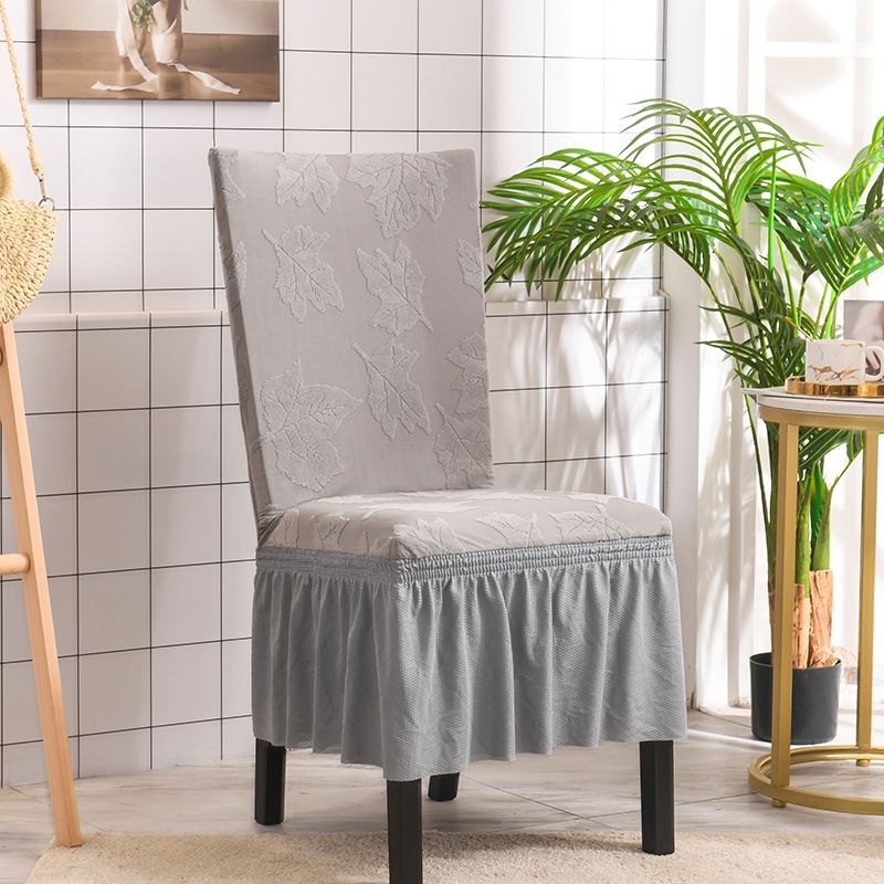 Fodera per sedia per ristorante dell'hotel elastica in un unico pezzo di lusso in tinta unita, fodera per sedia per sgabello all-inclusive anti-fouling_voghion.com