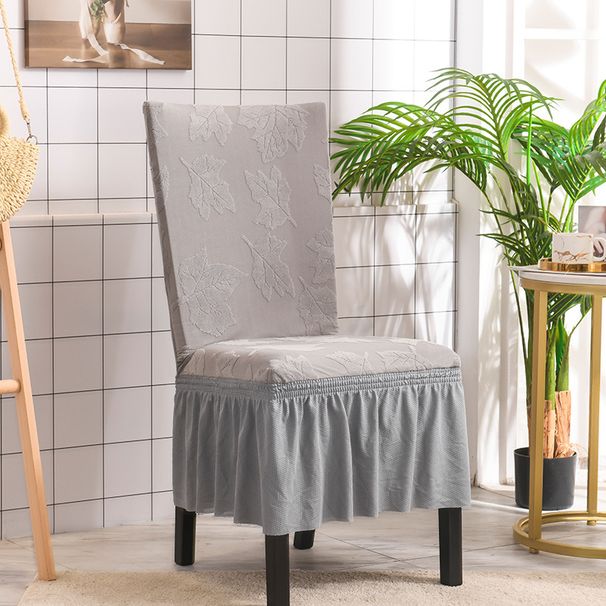 Fodera per sedia per ristorante dell'hotel elastica in un unico pezzo di lusso in tinta unita, fodera per sedia per sgabello all-inclusive anti-fouling_voghion.com