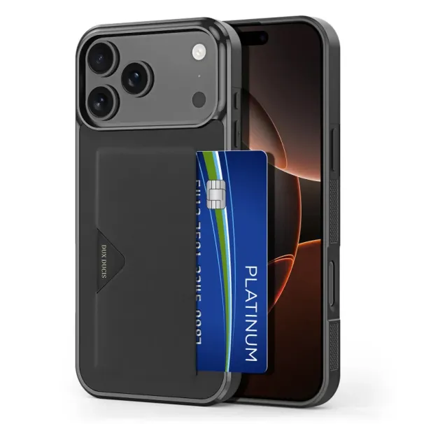 Für iPhone 17 Pro Max / iPhone Air / 17 Pro / 17 Telefonrückseite mit Kartenhalter 360-Grad-Vollabdeckung Stoßfeste Hülle_voghion.com