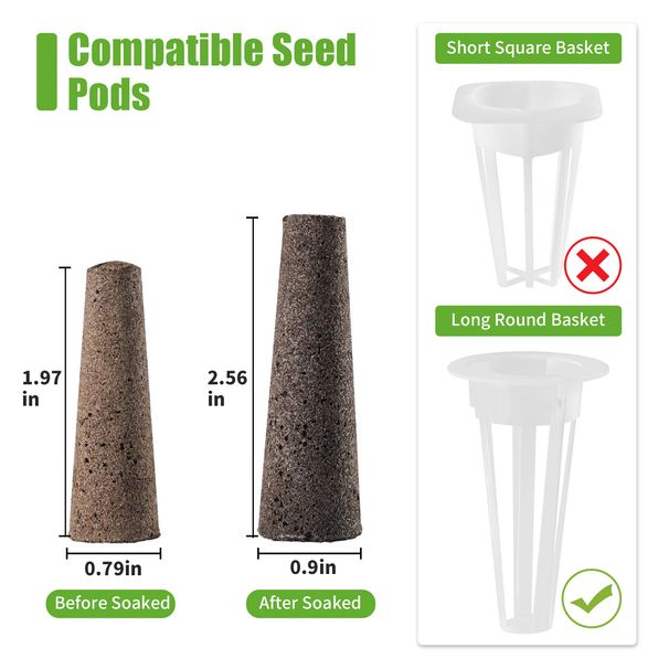 Forniture per il giardino Blocco per piantagione idroponica Blocco per piantine Spugna per piantagione di cotone Coltivazione senza suolo_voghion.com