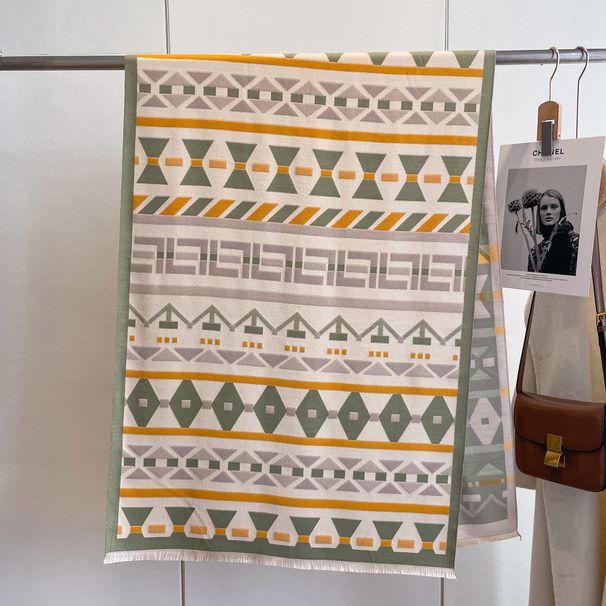 2023 New Office Air Conditioning Room Shawl Wrapped with Scarf Women's Versatile Cloak  Cashmere Warm Neck Dual_voghion.com