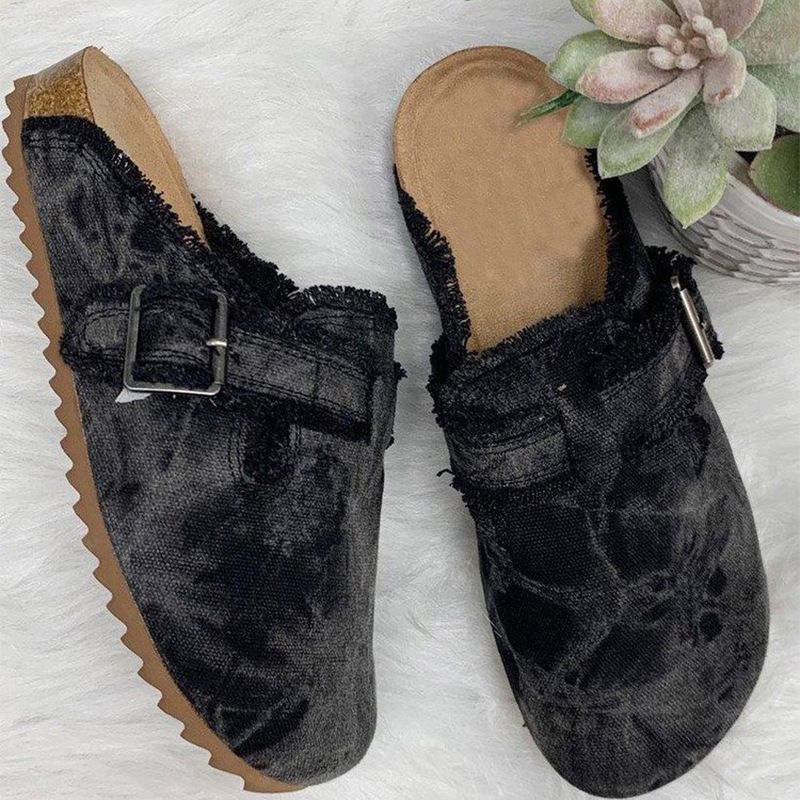 Didelio dydžio šlepetės moteriškos naujos leopardo rašto baotou half support lazy shoes pupelių batai_voghion.com