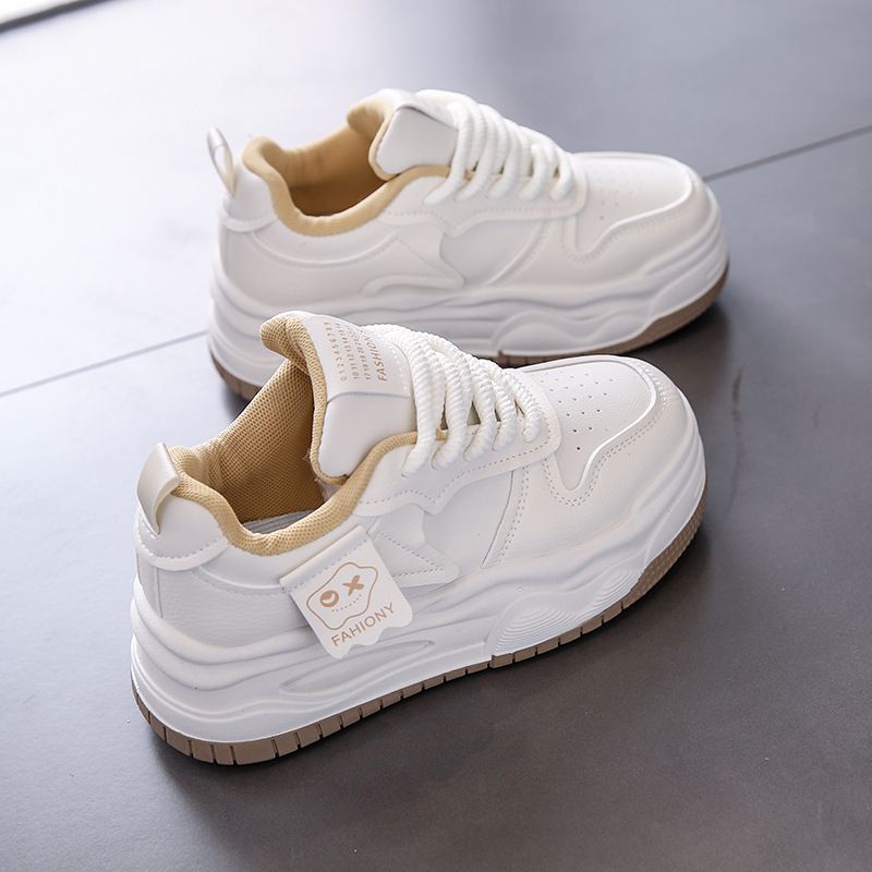 2024 Little White Dames Herfst Nieuwe Koreaanse Editie Ins Vrouwelijke Studenten Vrijetijdssporten Veelzijdige Boardschoenen Street Shot_voghion.com