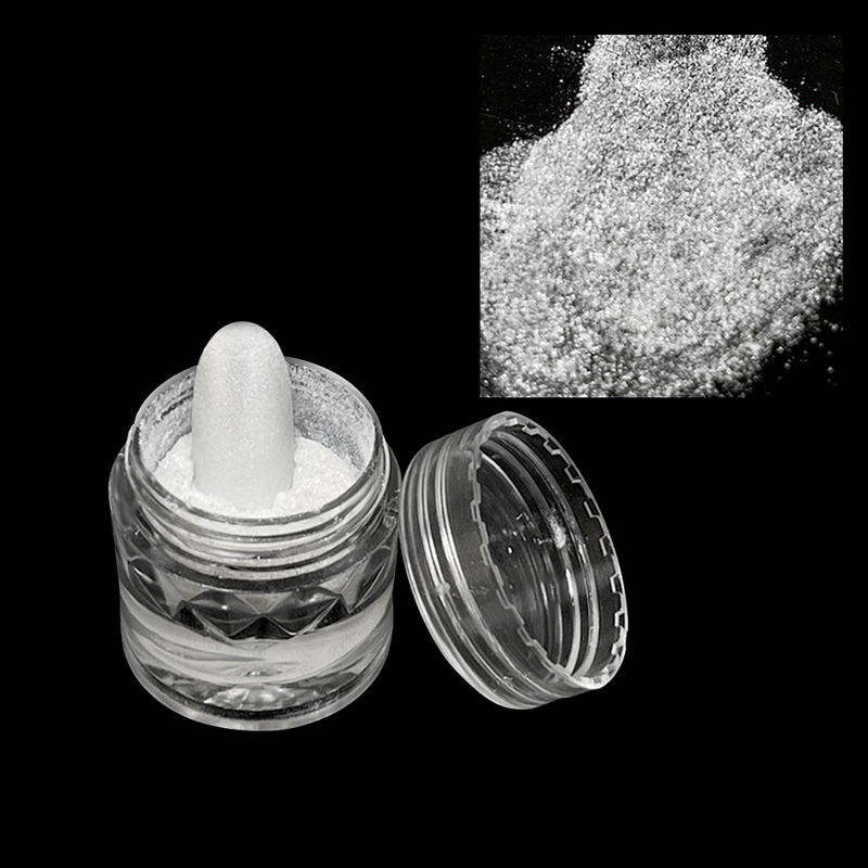 Sudrabaini smalki spīdīgi nagu putekļi, ledus neona mēnessgaismas spogulis, spīdīgs pērļu Aurora nagu pulveris, hroma pigments, spīdums_voghion.com