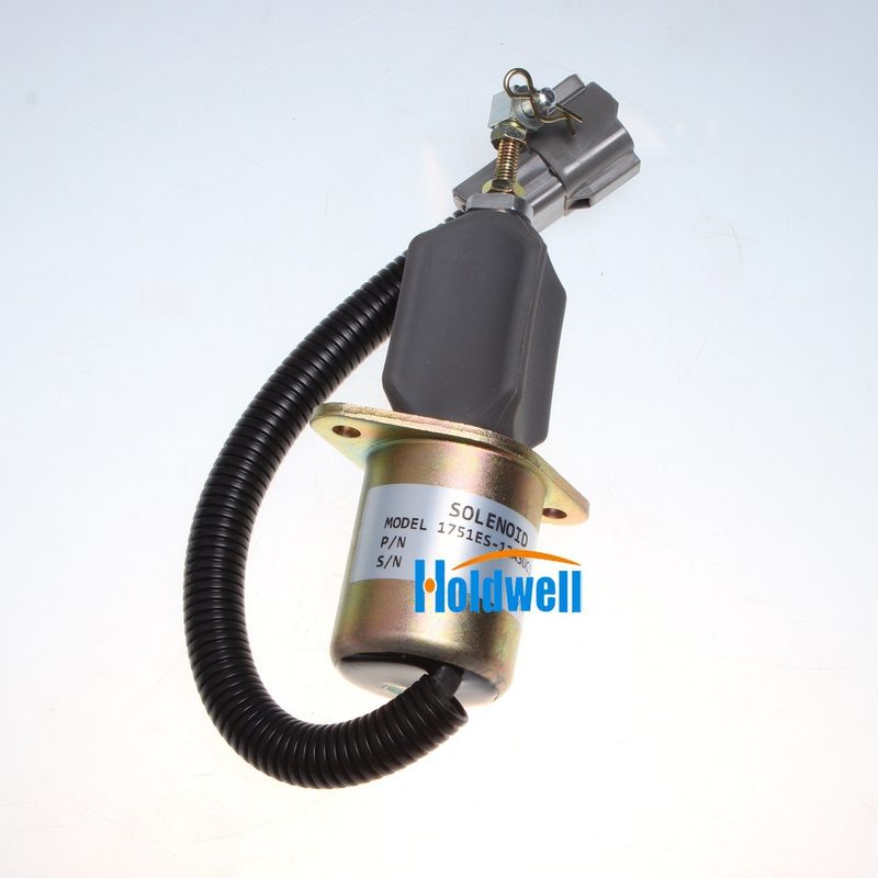 Holdwell Fuel Solenoid 1751ES-12A3UC12B1S Fit for Hyundai Excavator R60-5 Yanmar Engine_voghion.com
