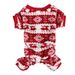 Pet Clothes Candy Reindeer Snowflake Pattern Ribbed Crew Neck Coral Warm Dog Four-Legged Fleece Jacket_voghion.com
