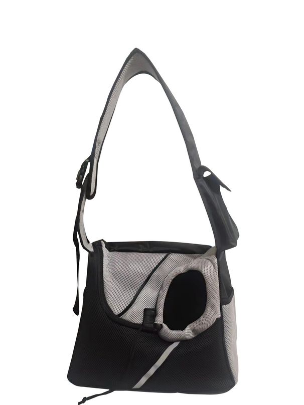 Pet Bag Cat And Dog Skew Bag Breathable And Comfortable Backpack Portable Pet Outing Net Fabric Backpack_voghion.com
