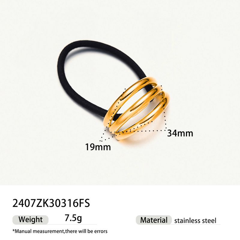 accessoires pour cheveux corde à cheveux en acier inoxydable anneau pour cheveux haute qualité sense ins tête corde élastique queue de cheval haute accessoires pour cheveux_voghion.com