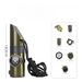 Outdoor Survival Gear 7-in-1 Whistle Multi-Function Portable Emergency Compass Magnifying Glass Flashlight Thermometer_voghion.com