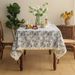 Light Luxury Ins Style Small Fresh Cotton And Linen Blue Small Floral Tablecloth Rectangular Tablecloth Picnic Cloth Tablecloth_voghion.com