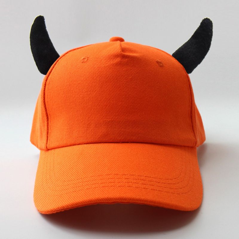 Bullhorn Demon Ear Protection Spring Autumn Korean Fashion Baseball Men's and Women's Duck Tongue Hat_voghion.com