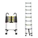 8.5FT Telescopic Ladder, Telescopic Aluminum Alloy Multi-purpose Folding Telescopic Ladder With Hooks And Triangular Support Frame, Suitable For Outdoor Work At Home Or RV_voghion.com