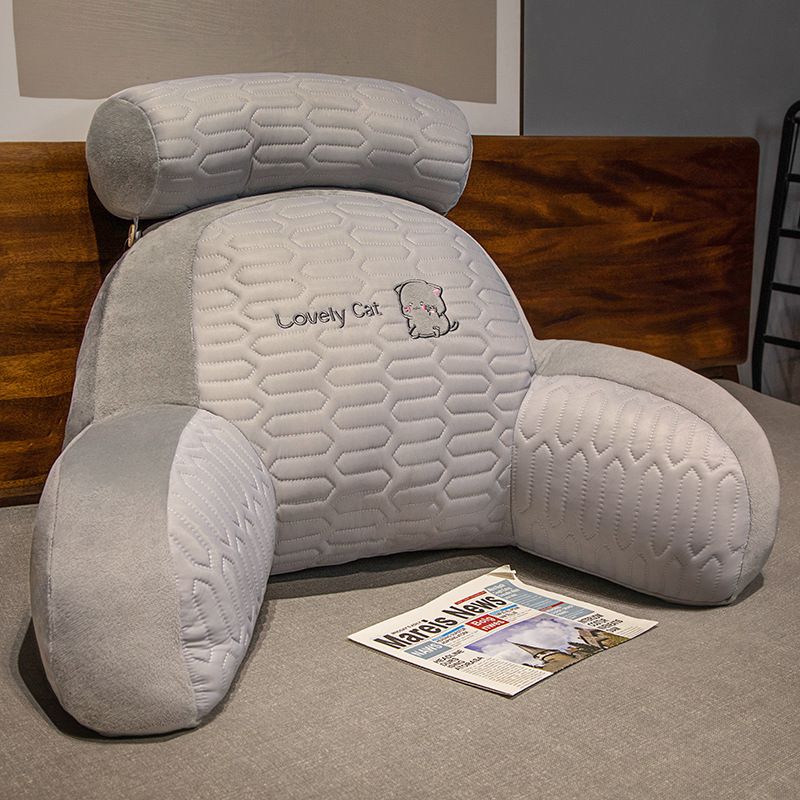 Latex bedside cushion soft pack waist protection, large backrest, sofa, pillow, bed for playing with mobile phones,_voghion.com
