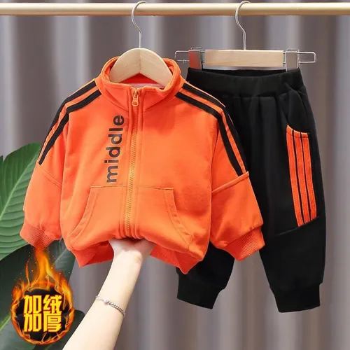Jongen Fréijoer a Set Meedercher Hierscht Nei Kleeder Foreigner Laangärm Kanner Casual Baby Zwee_voghion.com