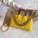 Borsa a mano plissettata Borsa a mano con tracolla a catena moda autunno inverno_voghion.com