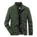 Men's fleece jacket jacket Casual jacket stand-up collar men's coat_voghion.com