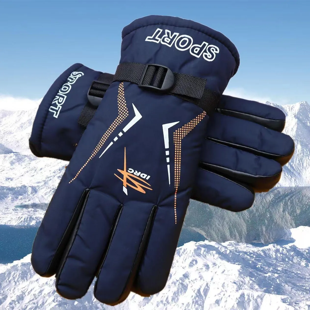 New Men's Women's Winter With Thick Velvet Insulation For Outdoor Skiing, Electric Bike Riding, And Anti Slip Gloves_voghion.com