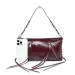 2025 Korean Style Drawstring Knitted Handbag With Rivets Underarm For Women Zipper Tassel Tote Bag_voghion.com