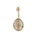 Body Piercing Belly Button Ring Abalone Shape Inlaid Zircon Belly Button Nail Personality Fashion Belly Button Buckle_voghion.com