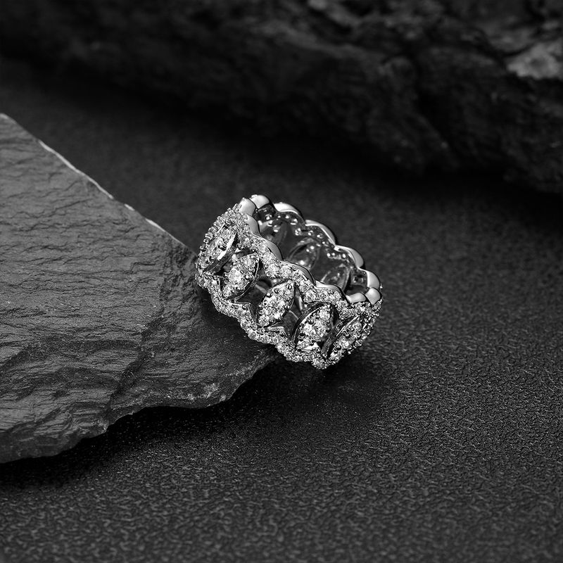 Hip Hop Cuban Ins Style Fashion Versatile Trendy Brand Zircon Ring Unisex_voghion.com