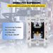 Corpo in polipropilene 2,5 GPM Max P In Pompa pneumatica Diaframma Trasferimento 80 PSI Diaframma di ingresso 2 1 Doppia uscita in PTFE ad azionamento pneumatico_voghion.com