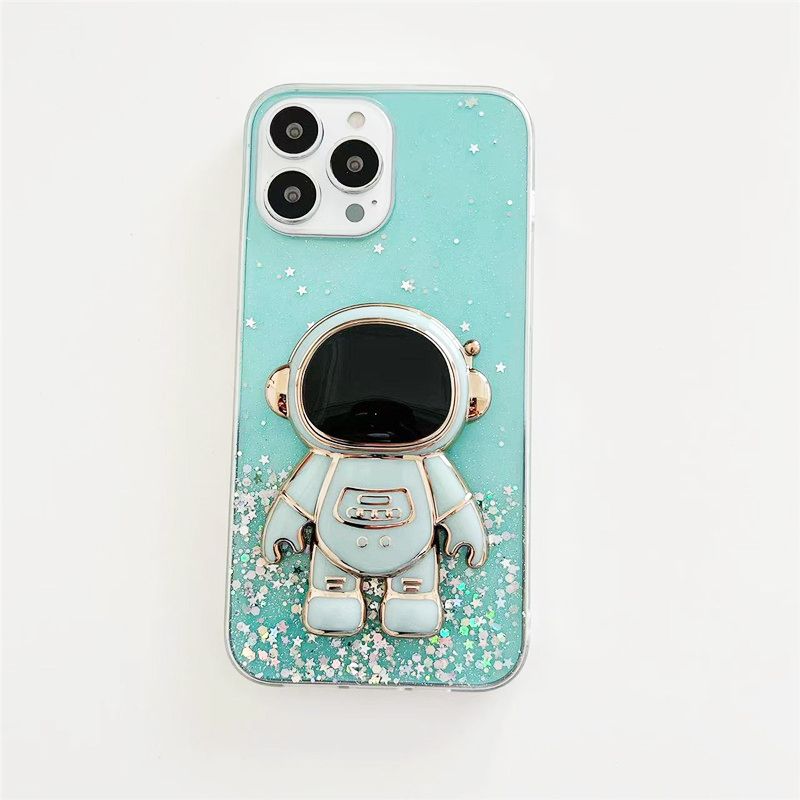 Glitter Stars Astronauta Fold Supporto per telefono Custodia per telefono per Samsung Galaxy A53 A33 A73 A13 4G 5G A23 M53 33 M52 Stand So_voghion.com