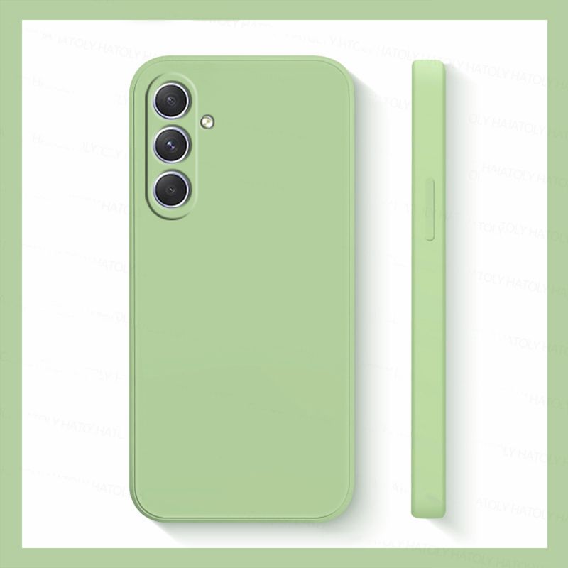 For Samsung Galaxy A54 5G Case Square Liquid Silicone Back Cover Sumsung A 14 24 34 54 A14 A24 A34 5G 2023 Shockproof Soft Cover_voghion.com