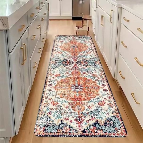 Tapijten Vloermatten Abstracte Entree Portiekmatten Verdikt Imitatie Kasjmier TPR Gewassen Onderkant Tapijt Antislip Waterabsorptie_voghion.com