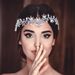 Bridal Necklace Headdress Handmade Rhinestone Wedding Dress Hair Accessories Styling Soft Headband Hairband Pendant_voghion.com