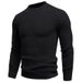Men's Solid Color Crewneck Sweater – Oversized Knit Pullover For Winter (White/Black/Pink/Red/Khaki/Blue, M-3XL)_voghion.com