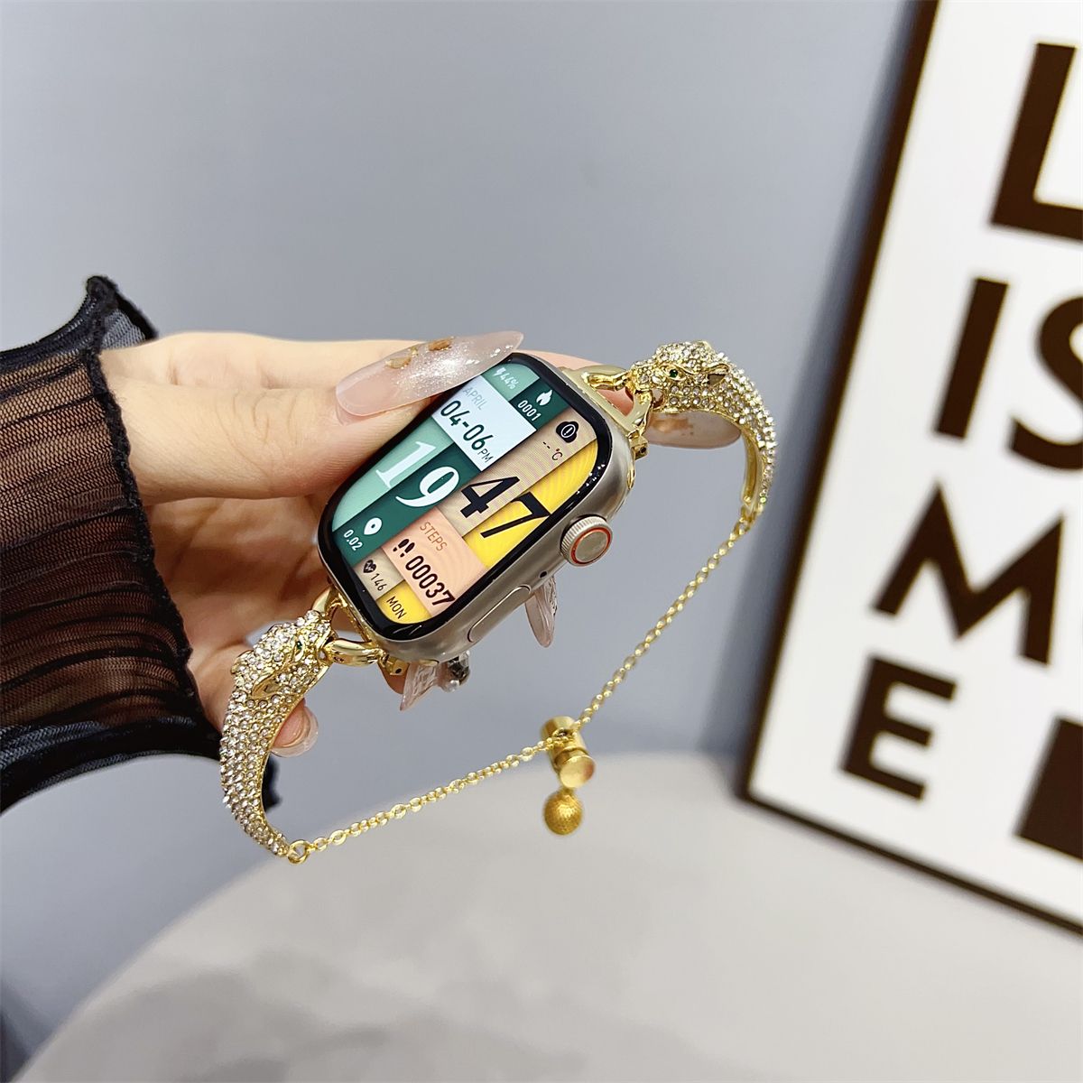 Uhrenarmband für iWatch 42/44/45/46/49 mm 38/40/41 mm Metall-Mode-Uhrenarmband für Uhrenserie Ultra2 Serie 10/9/8/7/6/5/4/3/2/1_voghion.com