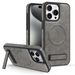Magnetic Leather Stand Case For IPhone 16/15 Pro Max - Crystal Shield Protective Cover With Kickstand (Compatible With IPhone 14/15 Series)_voghion.com