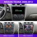 Gäller Nissan Teana 2008 Navigator Teana Altima North American Carplay Display_voghion.com