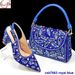 Women Shoe Bag Set Party Shoes Bag Combination Large Sparkling Rhinestone Back Strap Elastic Band High Heel Sandals With Handbag Shoes And Bag Set_voghion.com