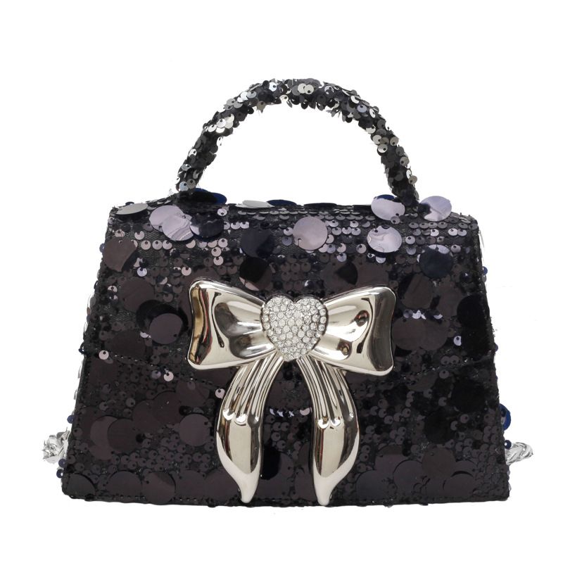 Borsa da donna nuova, lucida, non funzionale, con paillettes, borsa a tracolla in metallo, alla moda, da tenere a mano_voghion.com