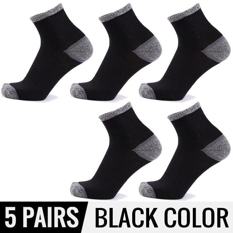 5HSS New Brand 5Pairs Men's Cotton Socks Quick-Drying Men Winter socks Strandard Thermal for male trekking High Quality_voghion.com