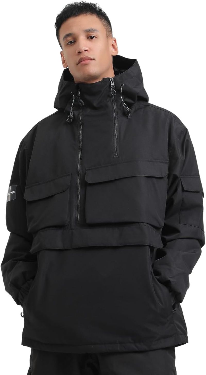 Giacca da snowboard da uomo, calda, impermeabile e antivento, per sport invernali_voghion.com