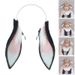 L93F Fascia per capelli con orecchie da coniglio Dolce per bambine Halloween Cosplay Prop Tuta di pelliccia di coniglio con orecchie cadenti_voghion.com