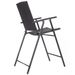 Set of 4 Folding Rattan Bar Chairs with Footrests and Armrests for Outdoors and Indoors_voghion.com