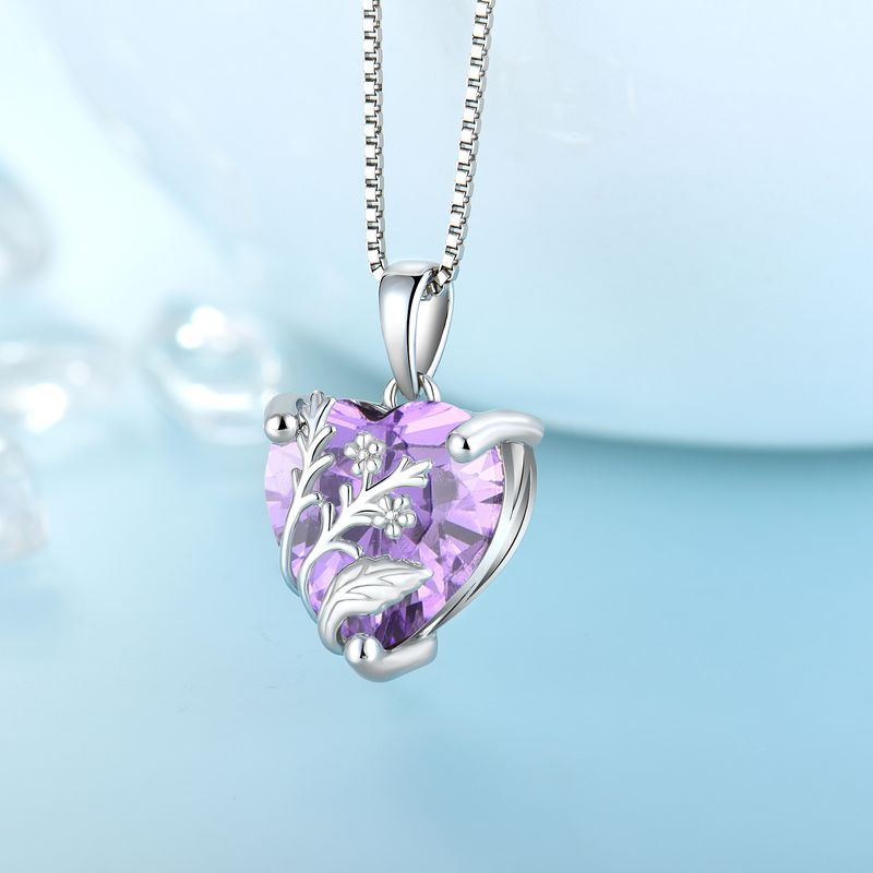 S Love Glass Pendant Clavicle Chain Necklace Female Sier Jewelry Processing_voghion.com