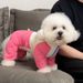 Pet Small Dog Summer Clothes Thin Four-Legged Leashable Jacket Teddy Bichon Sun Protection Dustproof Pants_voghion.com