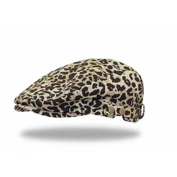 Spice Girls Leopard Print Avant-Garde Women's Summer Thin, Compact Popular Design, Fashionable Berry Hat, Duck Hat_voghion.com