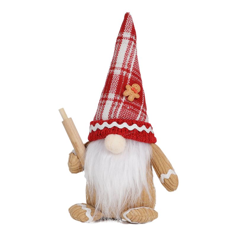 Omul de turtă dulce, baghetă de rulare a bomboanelor, păpușă pitică fără chip, decorare pentru fereastră, afișaj_voghion.com
